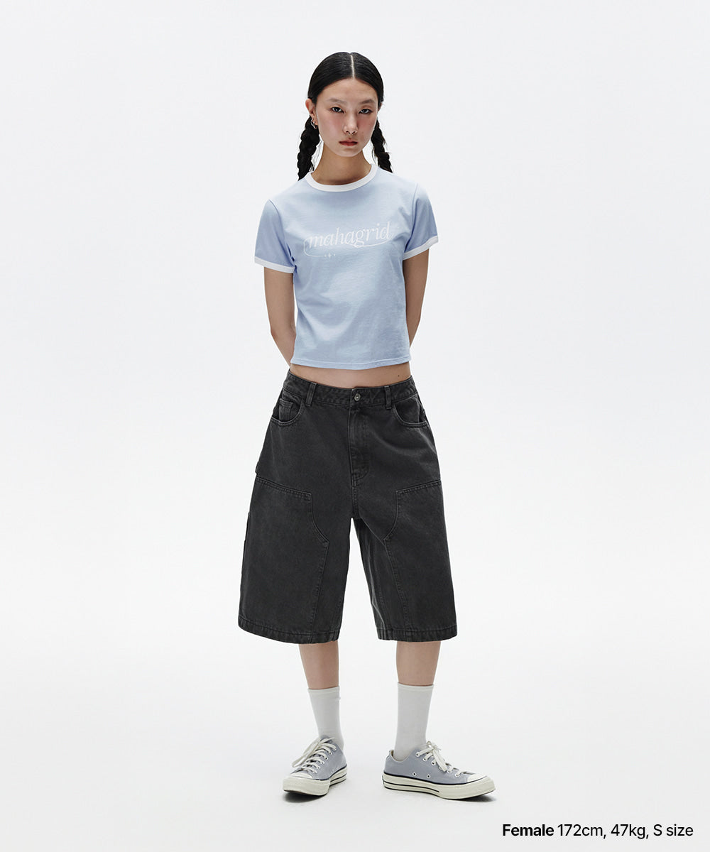 Mahagrid Dyed Double Knee Short