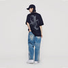 ADLV Half Tone Symbol Printing Short Sleeve T-Shirt