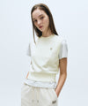 Marithé François Girbaud W Circle Logo Knit Vest
