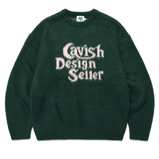 Cavish Brushed Seller Logo Knit Crewneck