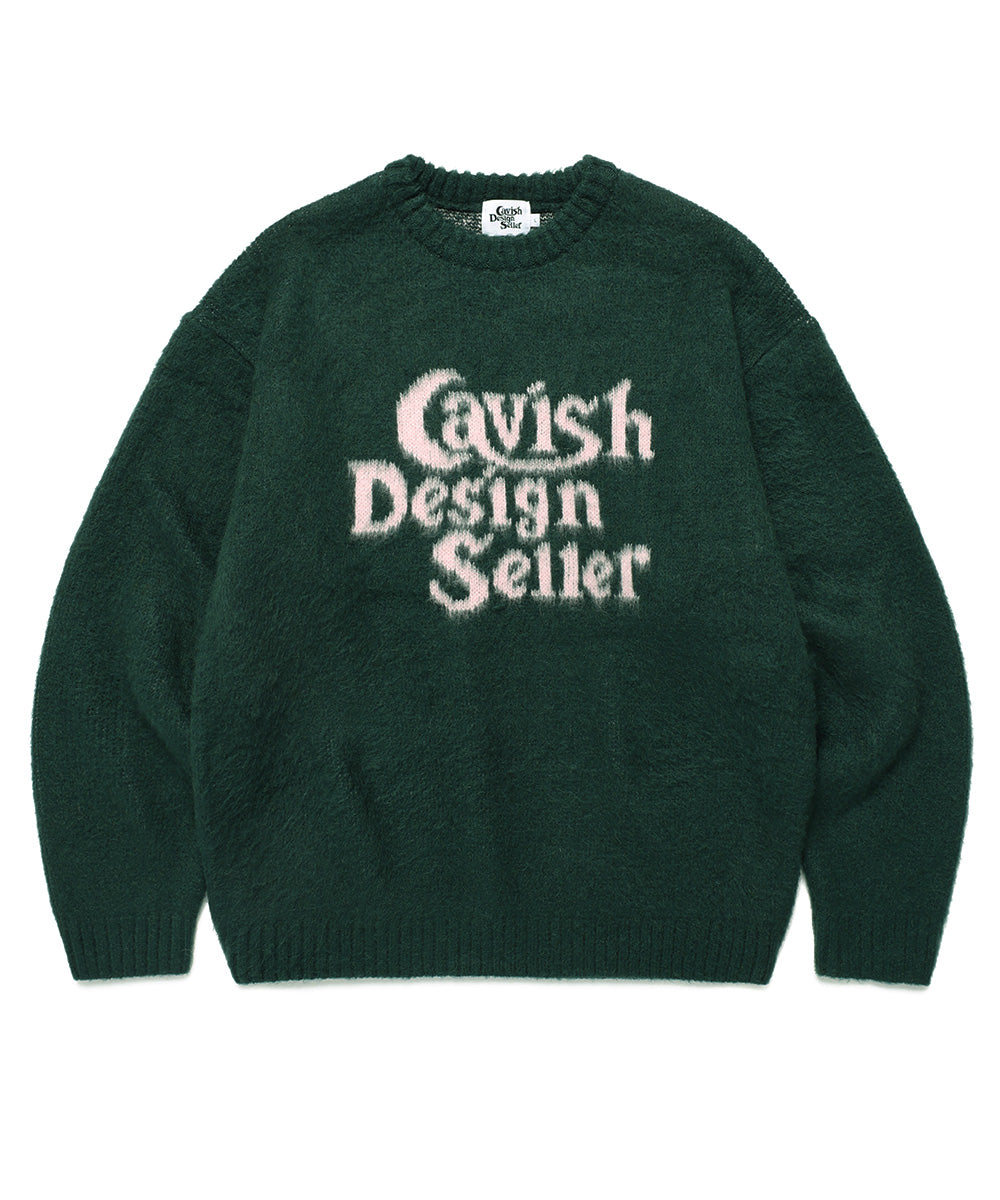 Cavish Brushed Seller Logo Knit Crewneck