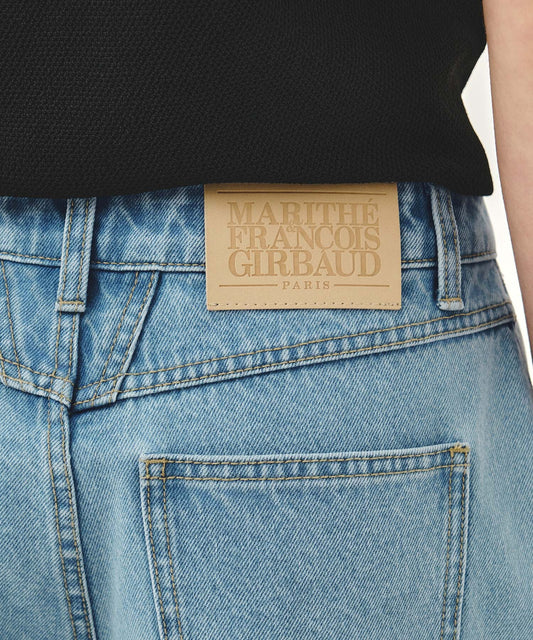 Marithé François Girbaud W CARPENTER DENIM SHORTS