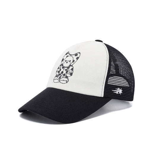 Nice Ghost Club Devil Bear Mesh Cap [White]