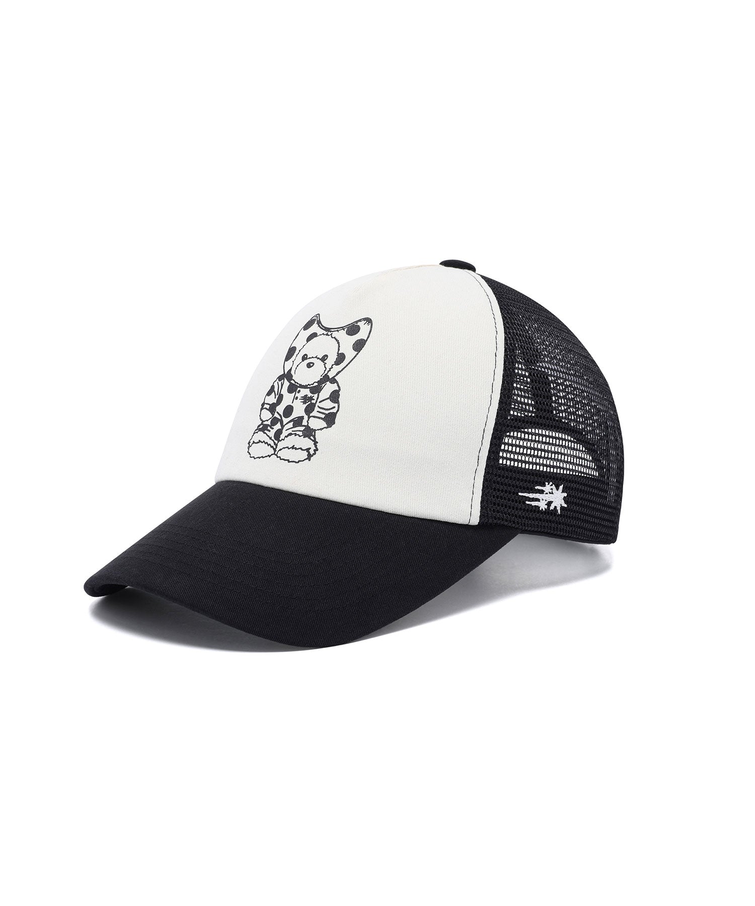 Nice Ghost Club Devil Bear Mesh Cap [White]