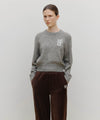 Marithé François Girbaud Marithé François Girbaud Sport W M+FG Logo Crop Pullover Melange Gray
