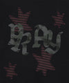 Mahagrid PRAY APPLIQUE CROP ZIP UP HOODIE