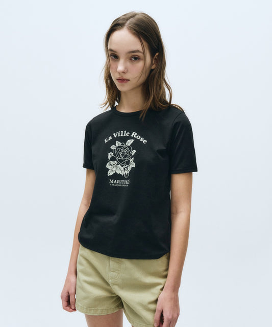 Marithé François Girbaud W LA VILLE ROSE TEE
