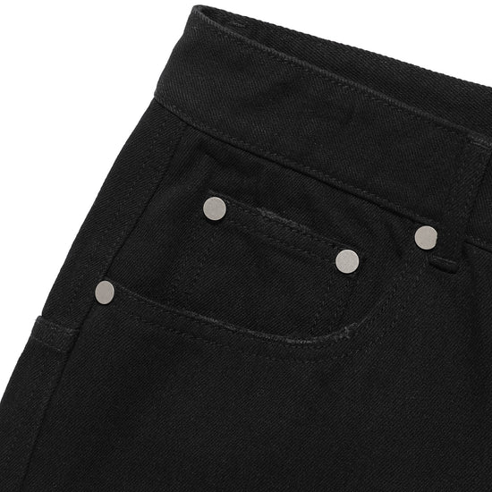 Nice Ghost Club Layered Mesh Denim Shorts