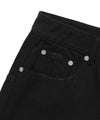 Nice Ghost Club Layered Mesh Denim Shorts