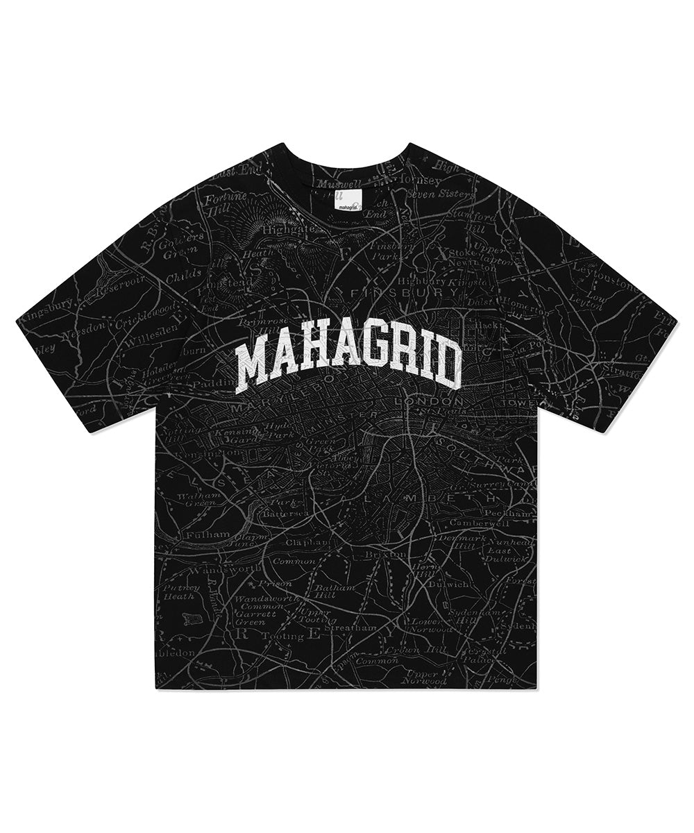 Mahagrid Map All Over Print Tee