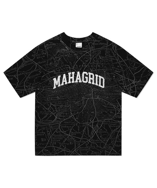 Mahagrid Map All Over Print Tee