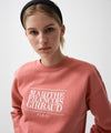 Marithé François Girbaud Women's Classic Logo Crop Sweatshirt Light Yellow