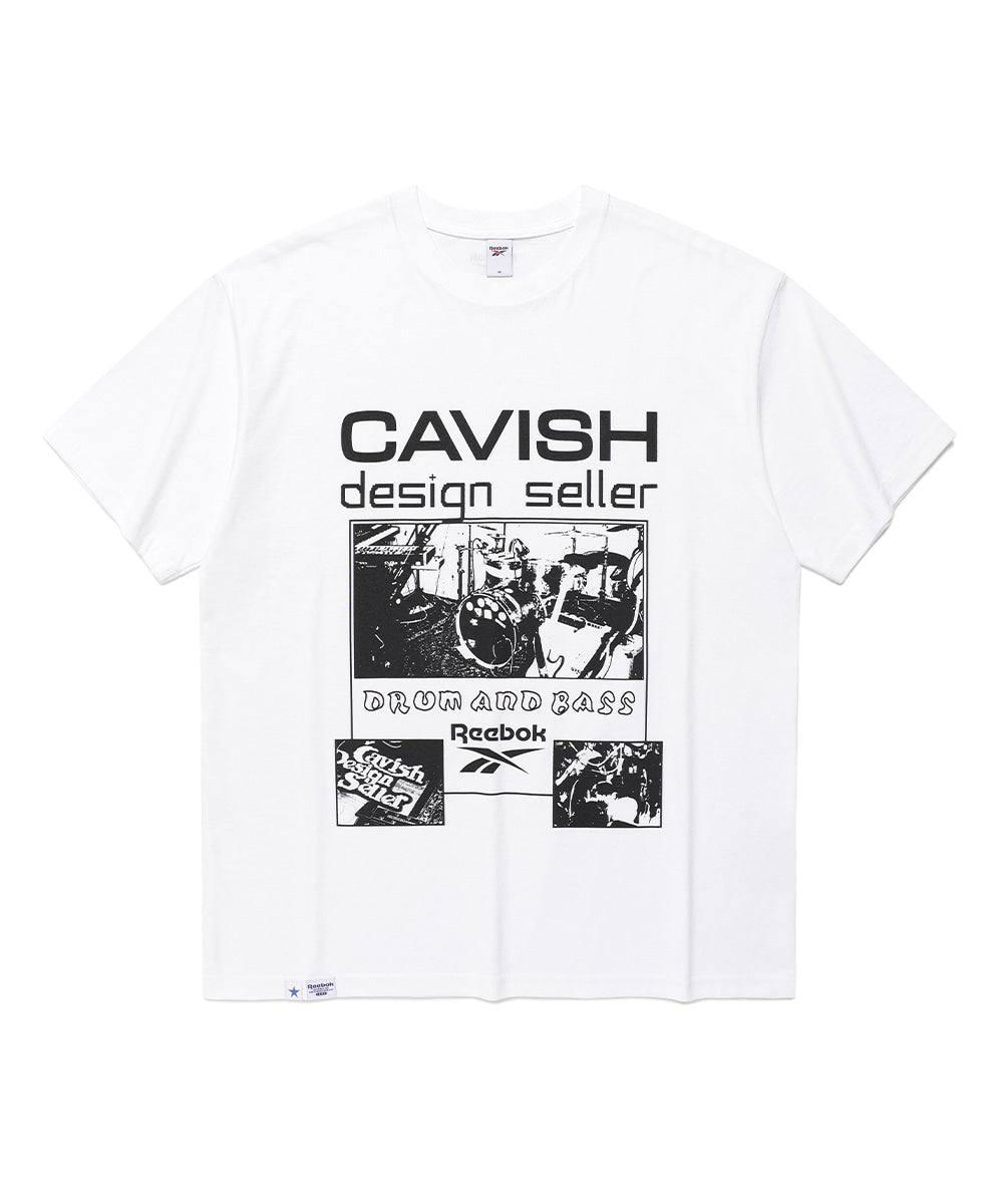 Cavish CAVISH X Reebok Drum and Bass Short Sleeve Tee [White]