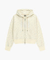 Marithé François Girbaud W Classic Logo Crop Hoodie Zip-Up