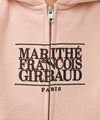 Marithé François Girbaud Kids Classic Logo Embroidery Hoodie Zip-Up Blue