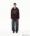 Mahagrid Embroidered Splatter Denim Pant