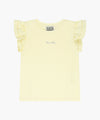 Marithé François Girbaud Kids W Lace Frill Sleeveless Light Yellow