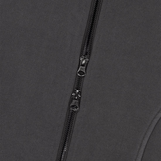Mahagrid Pigment Stripe Mixed Zip Up Hoodie