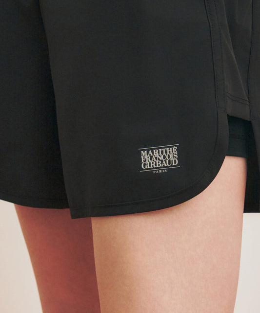 Marithé François Girbaud Marithé SPORT W DOUBLE-LAYER SHORTS black