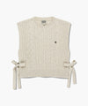 Marithé François Girbaud W Side Ribbon Knit Vest