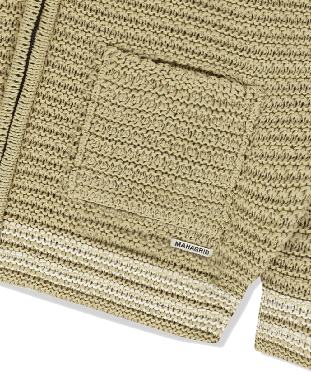 Mahagrid TRACK KNIT ZIP-UP