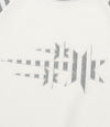 Nice Ghost Club Stripe 3 Star Raglan Sweatshirt in White