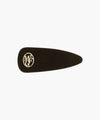 Marithé François Girbaud Circle Logo Velvet Hair Pin