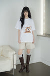 ADLV AC Bear Baby Face Bubble Short Sleeve T-Shirt
