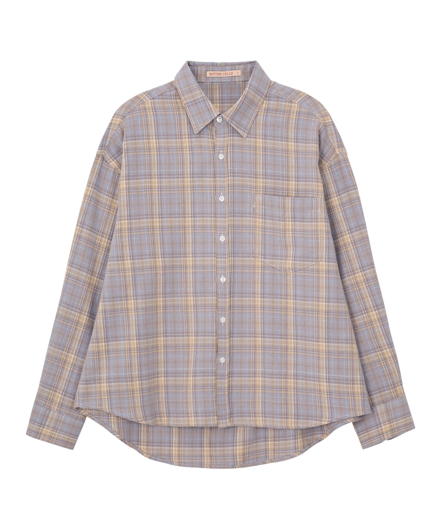 Bitter Cells Pop Overfit Check Shirt