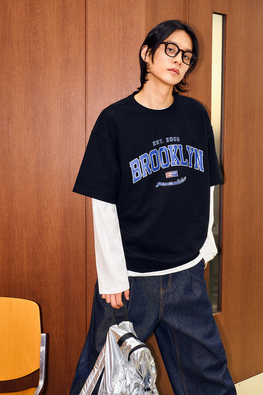 General Idea UNISEX Brooklyn Mini Ssuri Half Sleeve T-Shirt [BLACK]