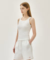 Marithé François Girbaud W REGULAR LOGO SLEEVELESS