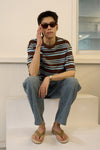 General Idea MAN Stripe Loose Fit Short Sleeve T-Shirt