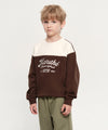 Marithé François Girbaud Kids Color Block Sweatshirt Brown