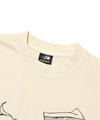 Nice Ghost Club Ghost Angels Head Sketch Pigment Big Big Tee [White]