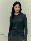 ADLV Woman Slub Hoodie Long Sleeve T-Shirt