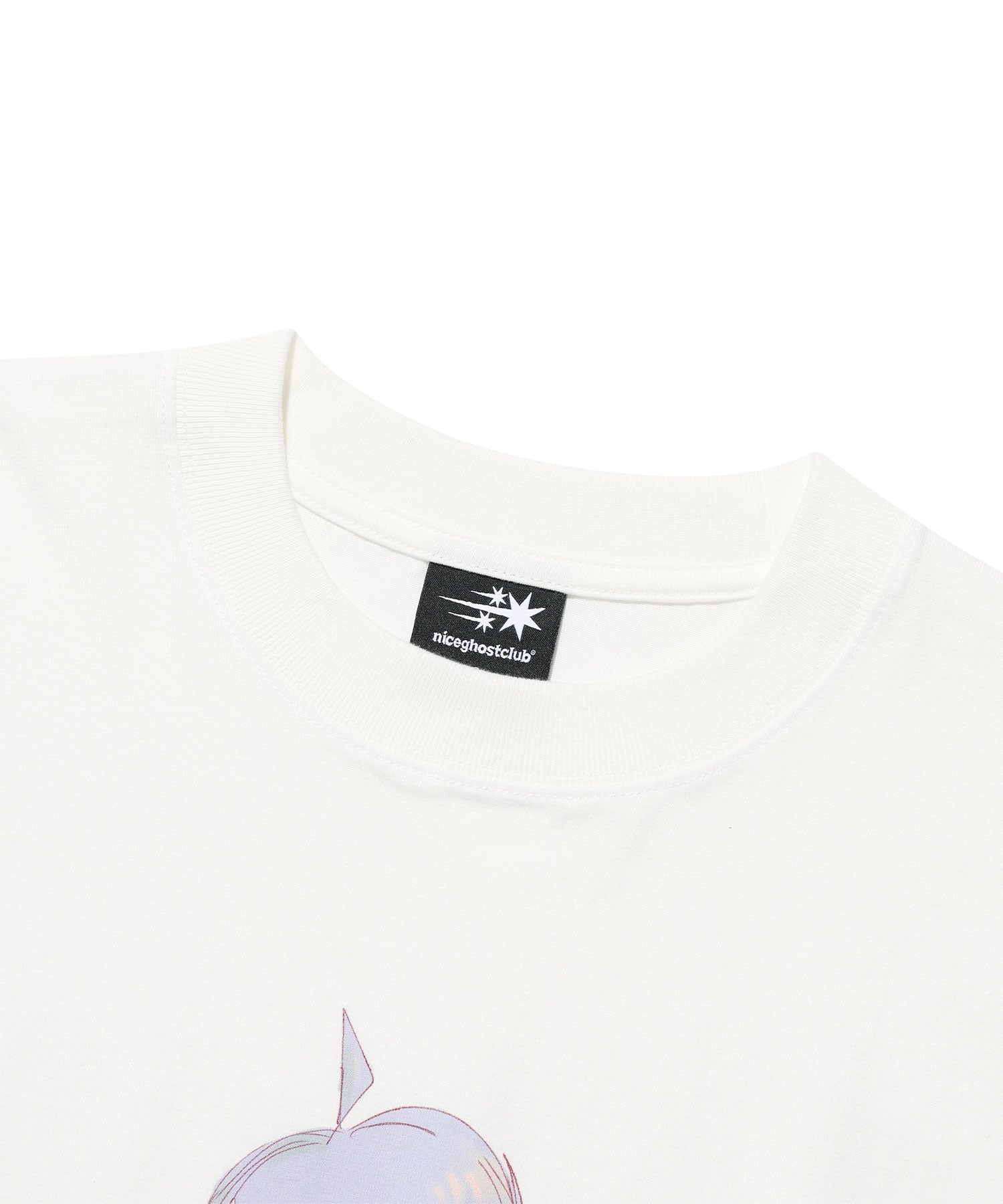 Nice Ghost Club Star Girl Big Big Tee [White]