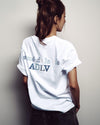 ADLV Triple Chain Embo Basic Logo Short Sleeve T-Shirt