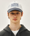 Marithé François Girbaud CLASSIC LOGO 6PANEL COLOR BLOCK CAP ivory