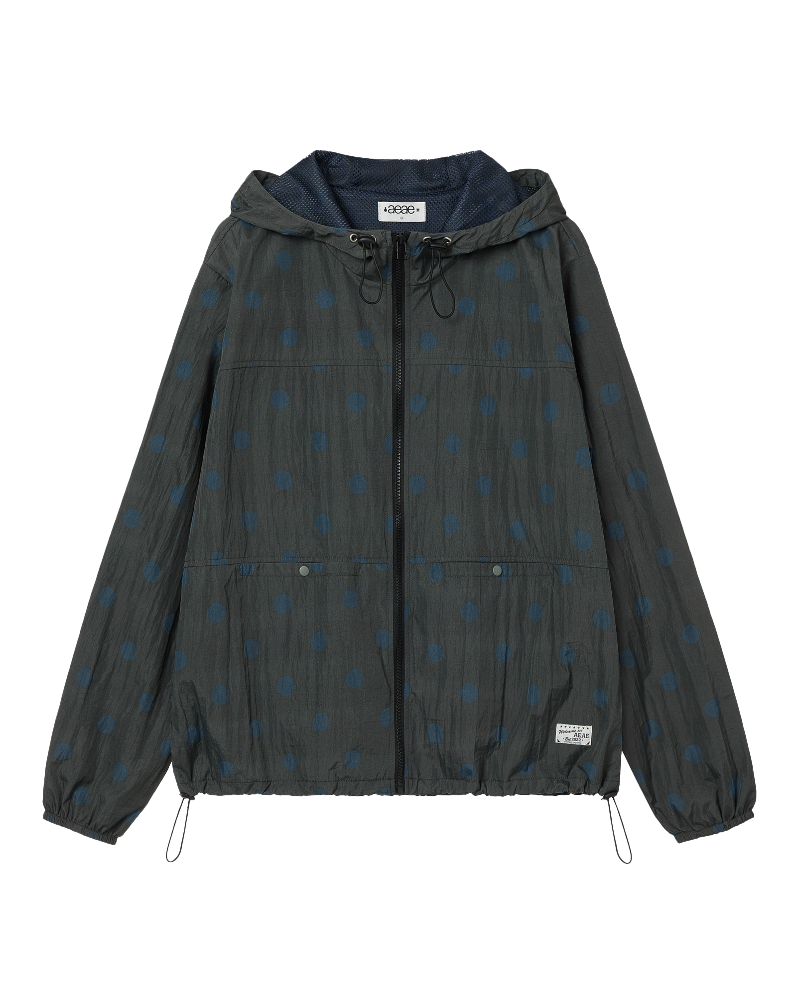 AEAE DOT HOOD JUMPER [CHARCOAL]