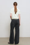 General Idea WOMAN Stripe Collar Half Knit