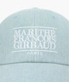 Marithé François Girbaud Denim Washing Classic Logo Covered Cap Light Blue