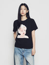 ADLV Woman ADLV Baby Face Bubble Short Sleeve T-Shirt