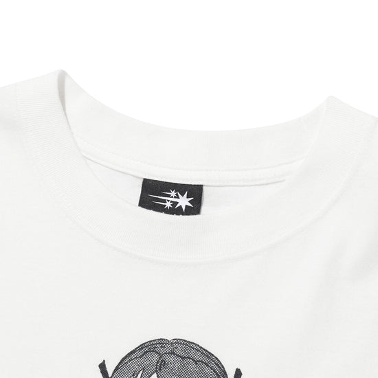 Nice Ghost Club Ghost Angels Lace Hem Line Big Big Tee [White]
