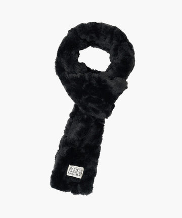 Marithé François Girbaud NU WEEK CLASSIC LOGO FUR MUFFLER black