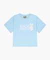 Marithé François Girbaud Kids W Ballet Classic Logo Semi Crop Tee Sky Blue