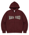 Mahagrid Applique Zip Up Hoodie