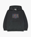 Marithé François Girbaud Kids Doodle Classic Logo Hoodie (Brushed) Dark Green