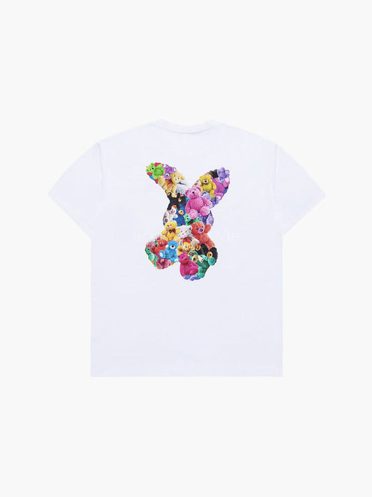 ADLV Bear Doll Fuzzy Rabbit Short Sleeve T-Shirt