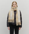Marithé François Girbaud Fuzzy Check Knit Muffler