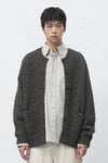 General Idea MAN Wool Blend Hairy Loose Fit Cardigan
